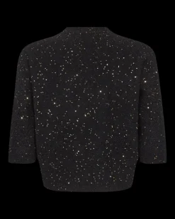 FREEQUENT FQSIGGY - CARDIGAN - BRUN OG SORT