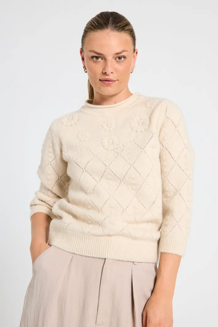 FREEQUENT FQSTOKKE - PULLOVER - BEIGE