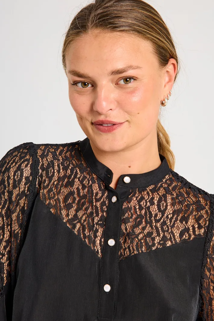 FREEQUENT FQVIALU - BLUSE - SORT
